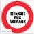 Logo animaux interdits